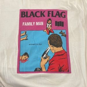 Black Flag Family Man Tee Shirt